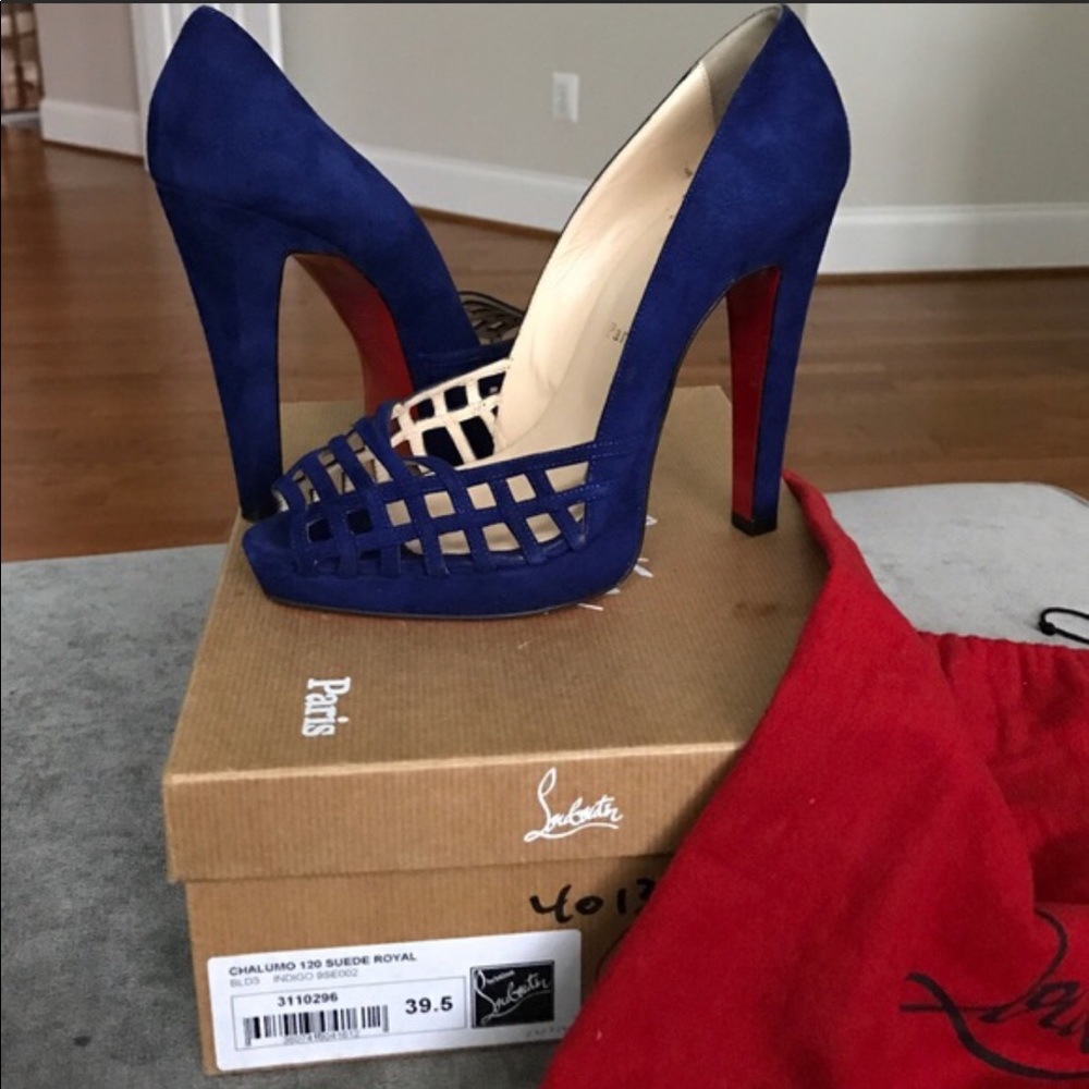 Christian Louboutin Chalumo 120 Suede Royal